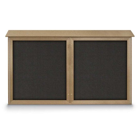 United Visual Products Open Faced Traditional Corkboard, 72x48" UV646A-WHITE-CORK